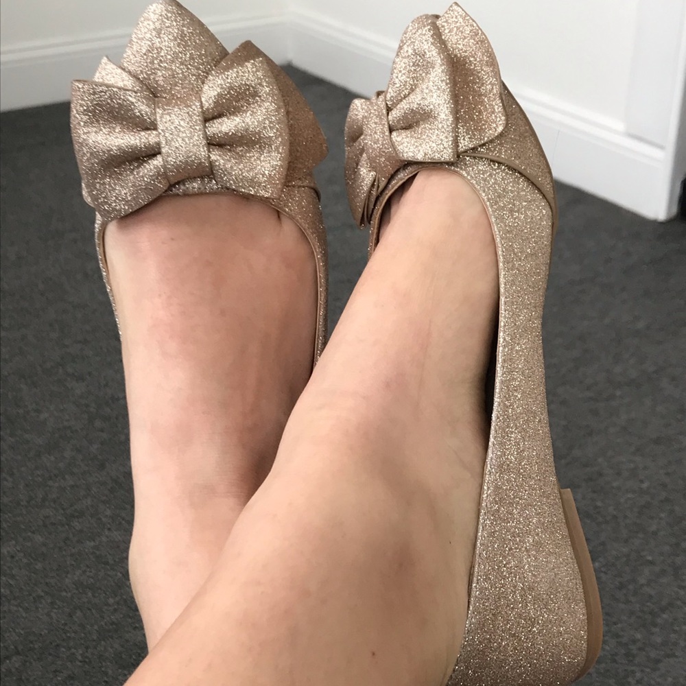 Betsey Johnson Sparkly Flats